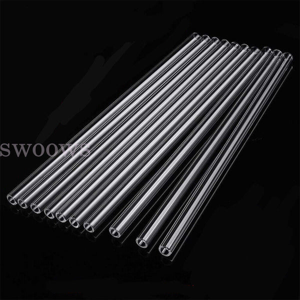 10/20 Pcs 10mm 1.5mm Thick Wall Borosilicate Glass Tube Pyrex Blowing Lab Tubing