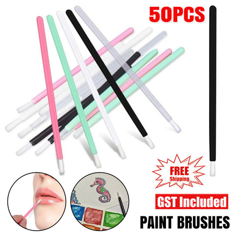 50/100PCS Lip Brushes Palettes Brushes Paint Brushes Makeup Cookies Cupcakes Art