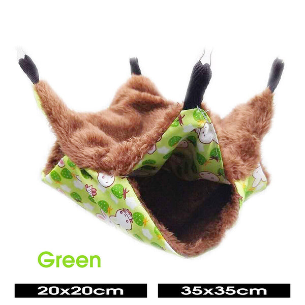 Pet Hammock Hamster Rat Bird Parrot Ferret Hanging Bed Cushion House 2 Layer HG