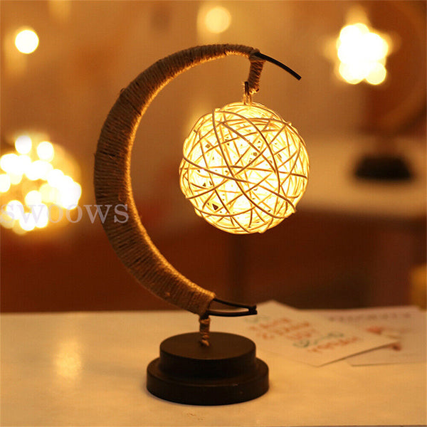 LED Night Light The Enchanted Lunar Moon Lamp Kids Bedroom Light with Stand AU