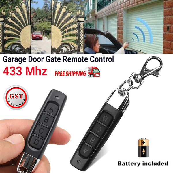 Universal 433MHZ Remote Control Garage Door Gate Car Cloning Wireless Key Fob AU