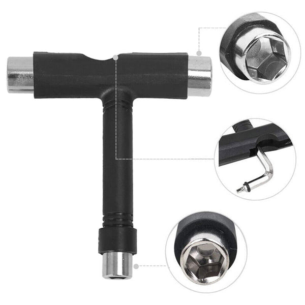 Roller Screwdriver Tool Skate T-Type Longboard Skateboard Spanner Mini Wrench AU