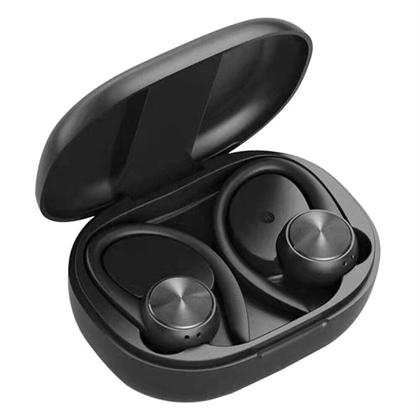 Sweatproof Wireless Bluetooth Earphones Headphones Sport Gym Earbuds Mic LCD