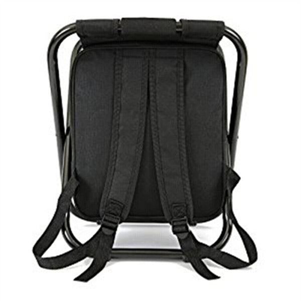 Portable Folding Backpack Chair Camping Stool Cooler Bag Rucksack Beach Fishing