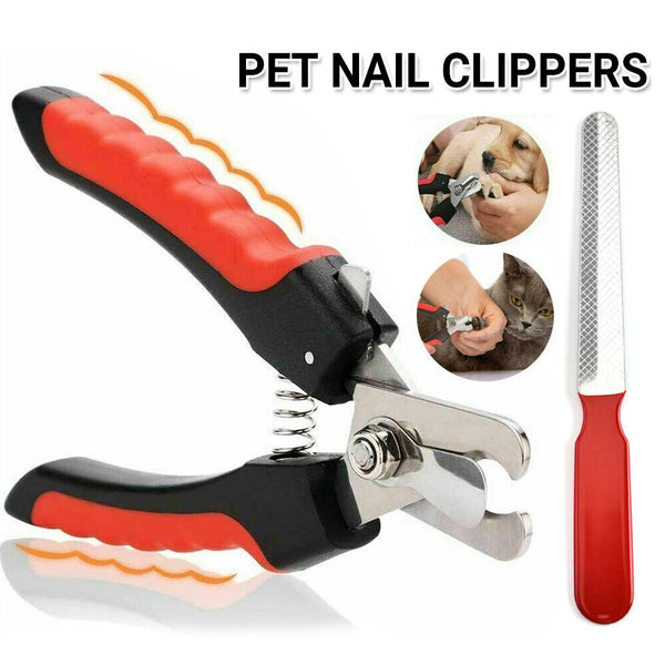 1/2x Pet Dog CAT Nail Clippers Professional Toe Cutter Trimmer Grooming Scissors