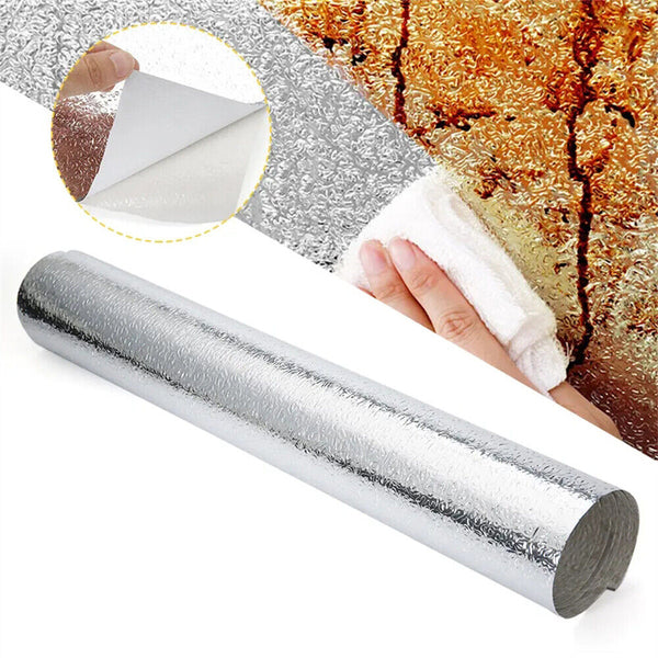 Aluminum Foil Sticker Self Adhesive Oil-proof Waterproof Kitchen Cabinet Wall