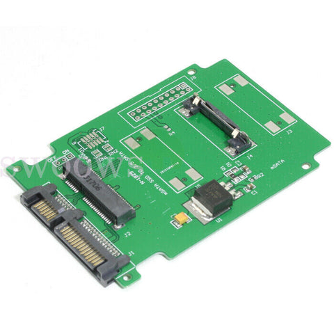 mSATA PCI-E PCIE SSD 50mm to 2.5-inch SATA Adapter Converter for Laptop Notepad