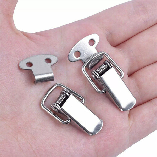 Stainless Steel ToggleClasp Case Clip SuitcaseTool Box Chest Trunk Latch Lock A+