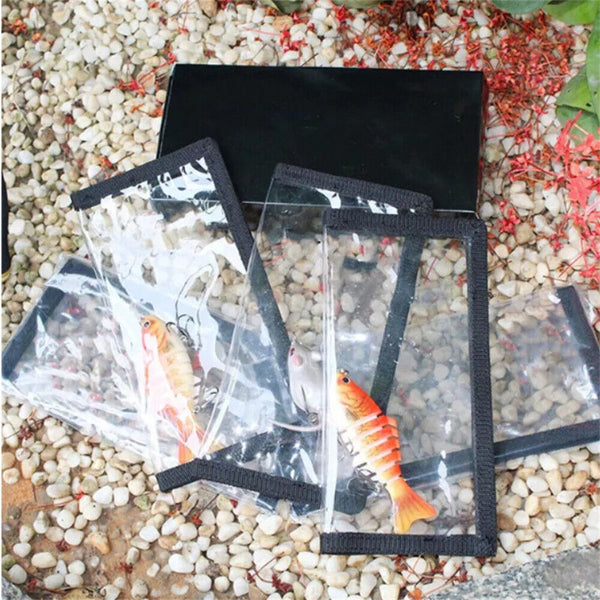 4pcs Clear PVC Fishing Lure Wraps Hook Protective Cover Fishing Storage Bag AU