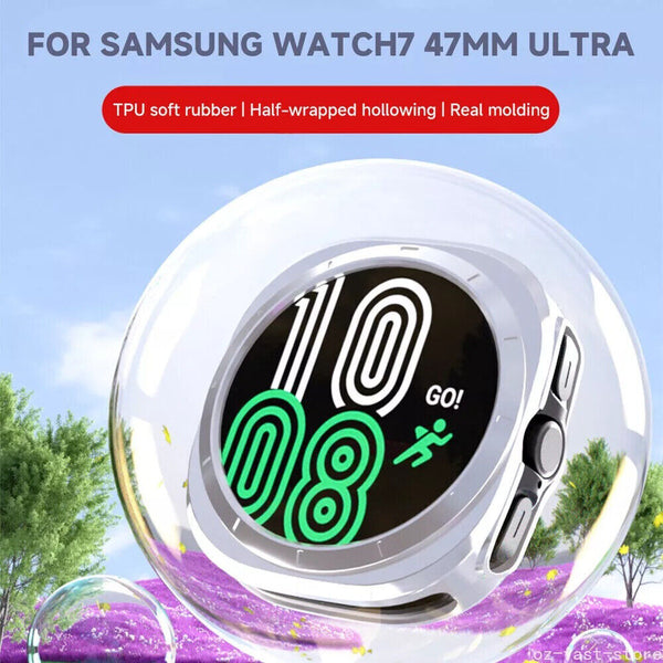 Thin Case for Samsung Galaxy Watch 7 Ultra 47mm Cover Soft TPU Bumper Shell