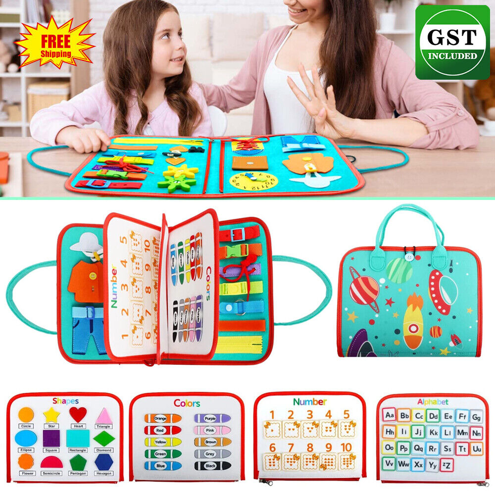 Toddler Montessori Busy Board Intelligence Learning Toys Sensory Board Baby Toy