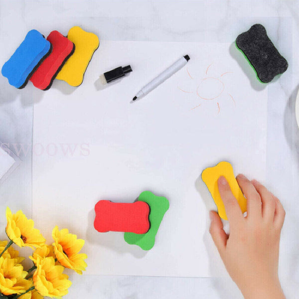 Magnet Fridge Whiteboard Blackboard Eraser Rubber Cleaner Foam Chalk Dry wipe