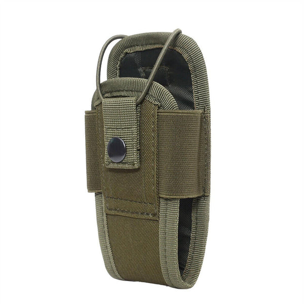 1/2x Tactical Radio Holder Outdoor Walkie Talkie Pouch Case Belt Holster Bag