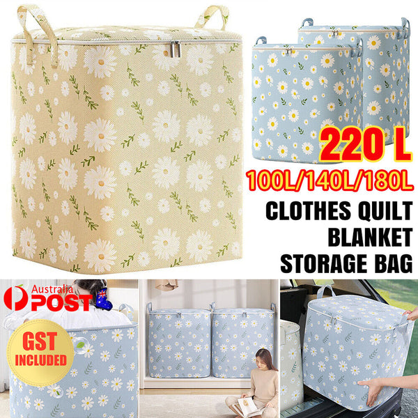 New Clothes Quilt Blanket Storage Bag Foldable Organizer Zipper Box Toy Laundry