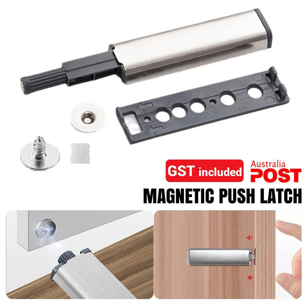 1-10x Magnetic Cabinet Door Drawer Push to Open Buffer Damper Catch Latch System