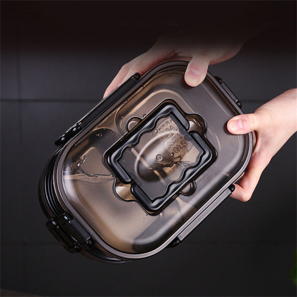 Doule-Layer Stainless Bento Box Leak-Proof Thermal Insulation Portable Lunchbox