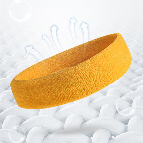 1/2x Sports Headband Head Sweat Bands Running SweatBand Workout Yoga Unisex