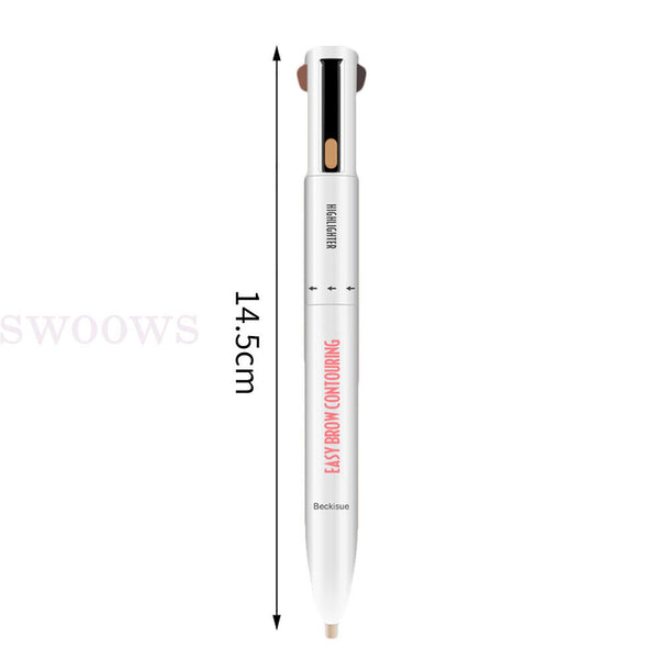 4 in 1 Brow Contour Pen Defining & Highlighting Makeup Beauty Tool Pencil