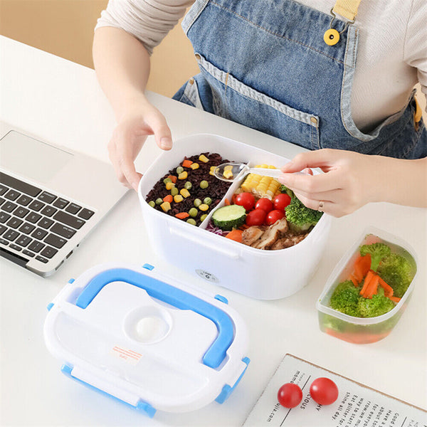 Portable Electric Heated Car Plug Heating Lunch Box Bento Food Warmer 12-24V AU