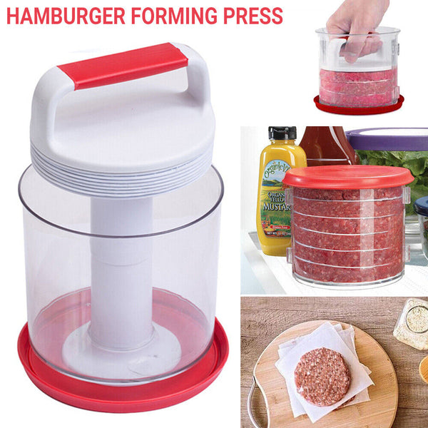 Forming Press Hamburger Patty BBQ ABS Mold Market Burger Meat Grill Automatic