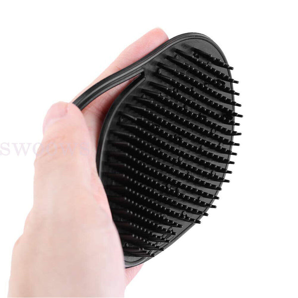 Up 3x Men Hair Comb Brush Pocket Beard Mustache Palm Scalp Massage Travel Black