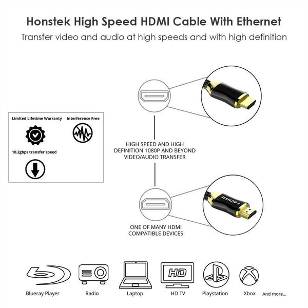 Premium HDMI Cable V2.1 V2.0 8K 4K Ultra HD XBOX PS4 PS5 TV High Speed HEC ARC