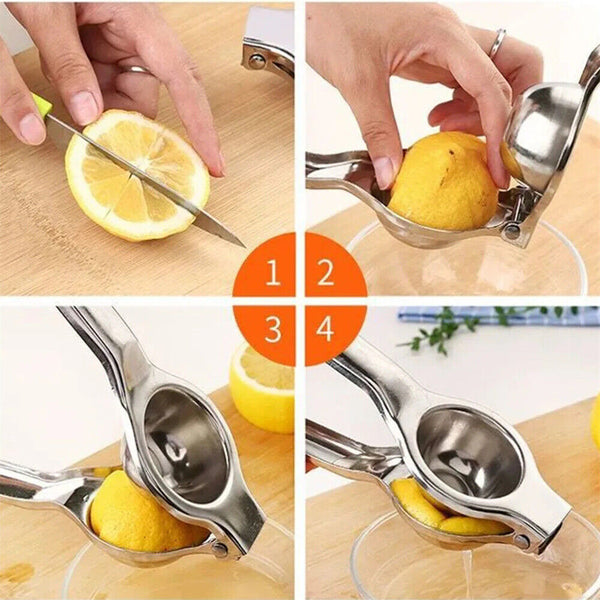 Kitchen Stainless Steel Lemon Orange Lime Squeezer Juicer Manual Hand Press Tool