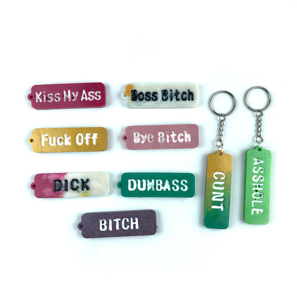 AU Silicone Letters Keychain Resin Epoxy Casting Mold EarringPendant Mould Craft