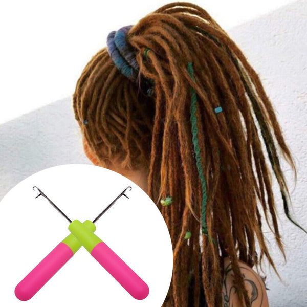 Weaving tool Hook Dreadlock Needle Hair Crafts DIY Crochet Braid Latch AU