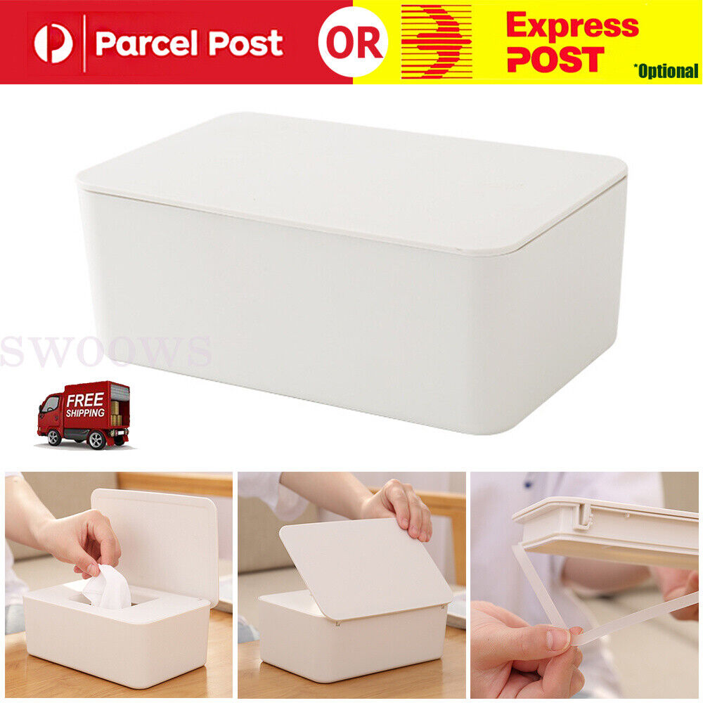 Tissue Box Dispenser Paper Storage Holder Napkin Case Organizer Cover New