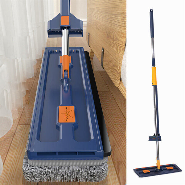 New Upgrade Style Large Flat Mop,360°Rotating Magic Self Wringing Mop with 6 Rag