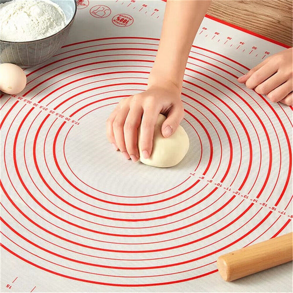 Silicone Baking Mat Non-Stick Rolling Cake Dough Scale Pastry Clay Fondant Sheet