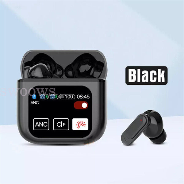 LED Touchscreen Wireless Bluetooth 5.4 Headphone Visible Active TWS Earphones