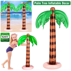 2Pcs Pool Decor Palm Tree Blow Up Inflatable Hawaiian Party Supplies 90cm Beach