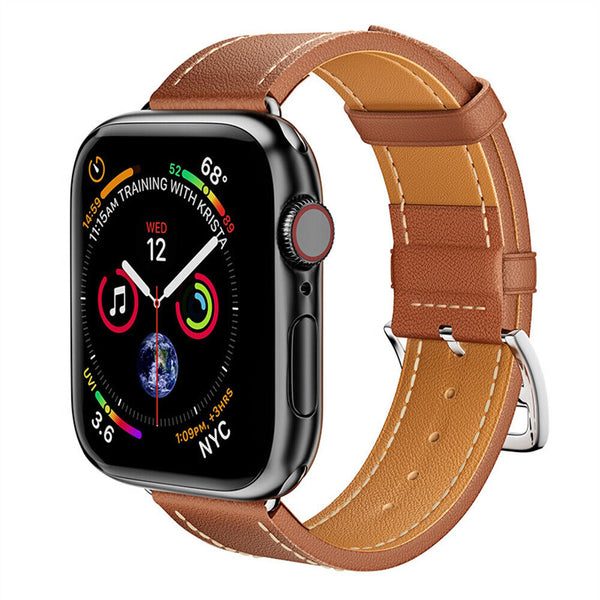 NEW Hermès Leather Strap for Apple iWatch Band Series 9 8 7 6 5 4 3 SE 45 44 41