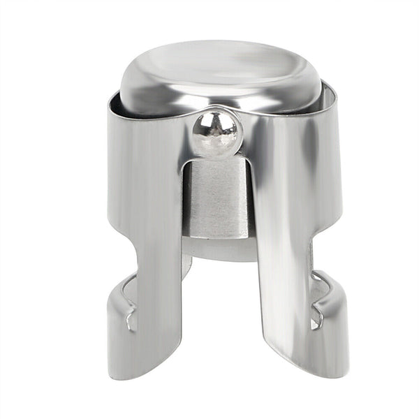 1-20PCS Practical Stainless Steel Champagne Stopper Sparkling Wine Bottle Plug