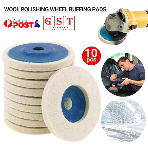 Wool Polishing Wheel Buffing Pads 14'' Angle Grinder Felt Polishing Disc AU