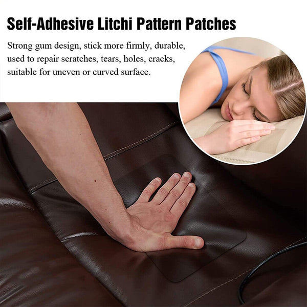 Self Adhesive Leather Repair Patch 3 Sizes Couch Sofa Car Seat Chair Renovation