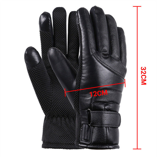 USB Electric Heated Gloves Motorcycle Riding Ski Rechargeable Waterproof Thermal