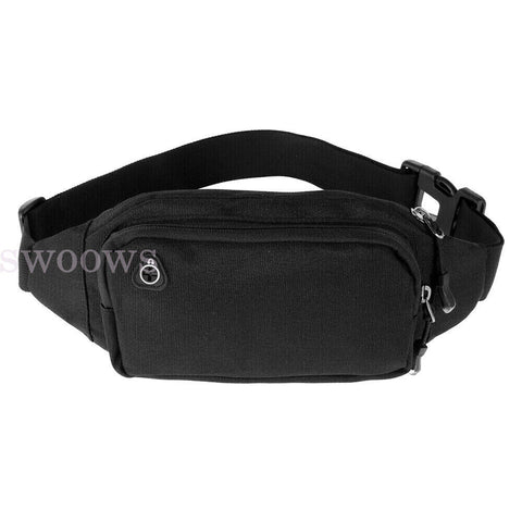 Waist Bag Fanny Pack for Men Women Hip Belt Bum Pouch Sport Travel Purse Unisex