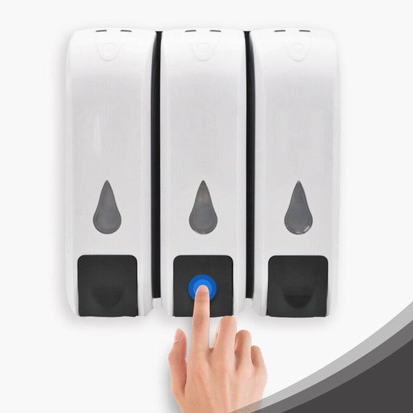 Bathroom Shower Lotion Liquid Shampoo Hand Sanitizer Soap Dispenser Wall Mounted