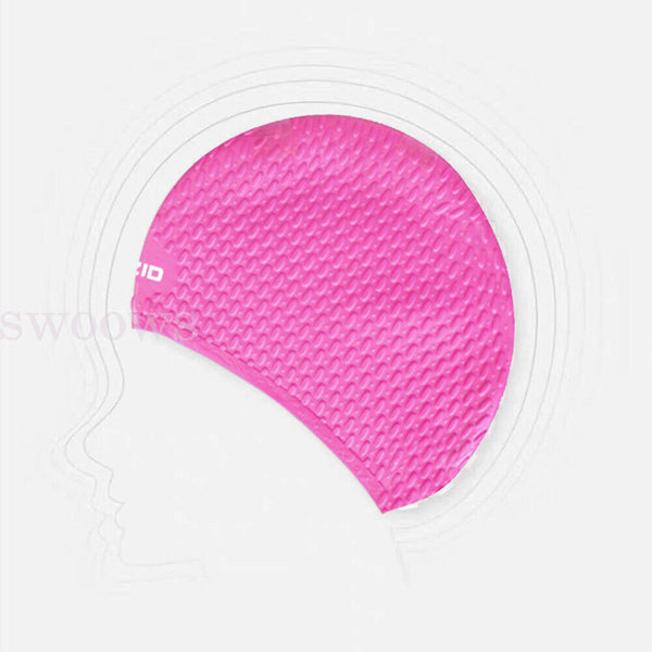 Swimming Cap Silicone Waterproof Adults Men Women Swim Hat for long hair