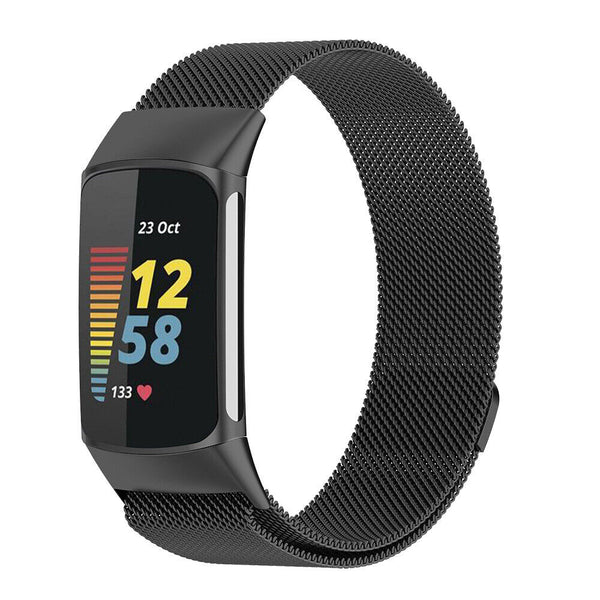 Watch Strap Milanese Stainless Steel Band Magnetic Loop For Fitbit Charge 5