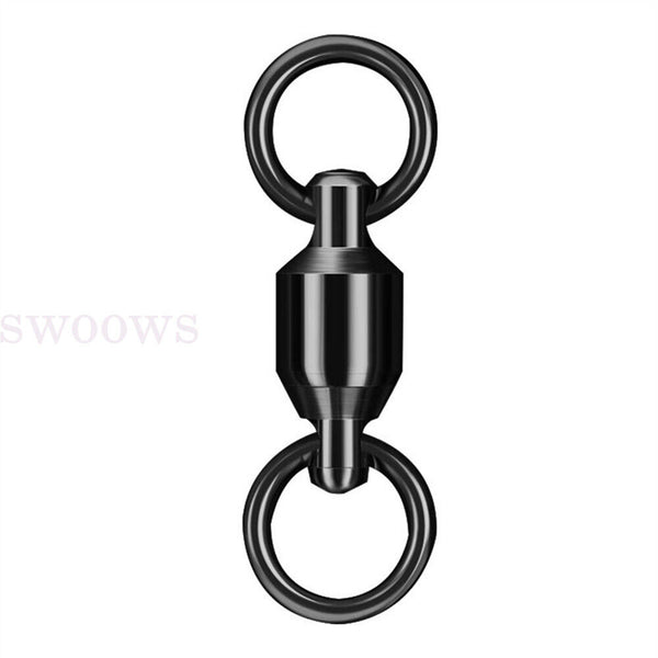 Ball Bearing Swivels Stainless Steel Solid Welded Rings Fishing Tackle