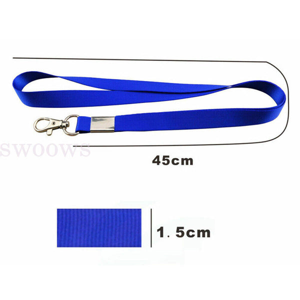 Up 50 Lanyard ID Badge Business Card Key Holder Ring Case Pocket Neck Clip Strap