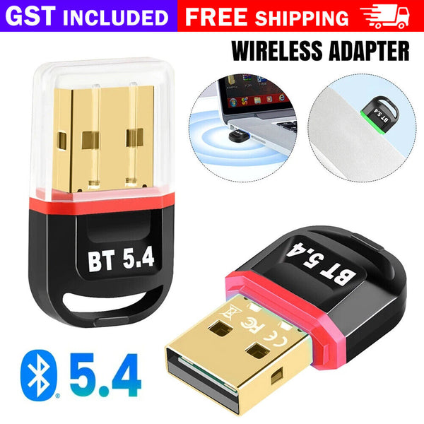 USB Bluetooth 5.4 Adapter Wireless Dongle Receiver Transmitter For PC Laptop