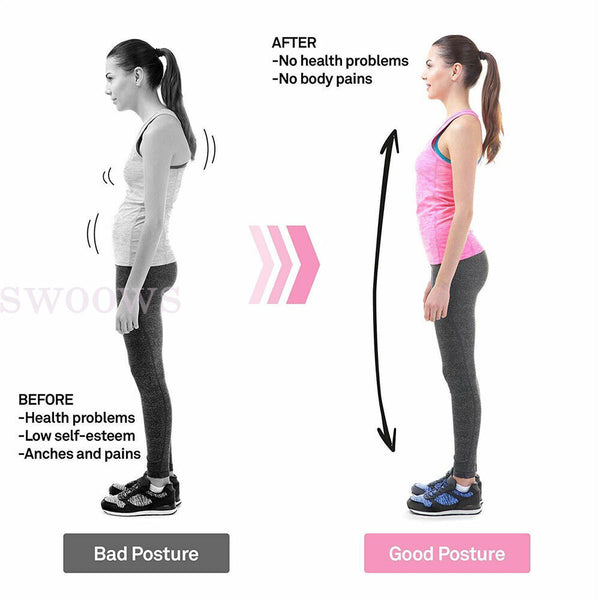 Posture Corrector Adjustable Shoulder Back Support Belt Straightener Brace Strap