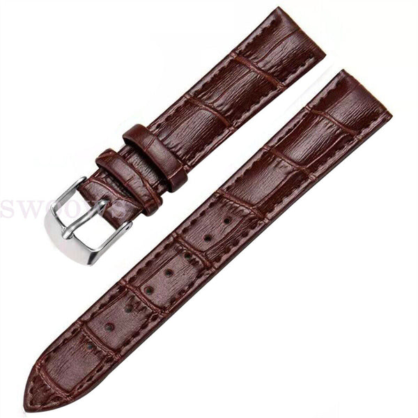 22mm 20mm Universal Quick Release Crocodile Pattern Leather Watch Band Strap