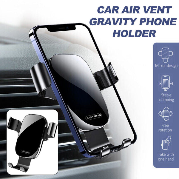 Universal Gravity Car Phone Stand Grip Cradle Air Vent Mount Holder For Mobile