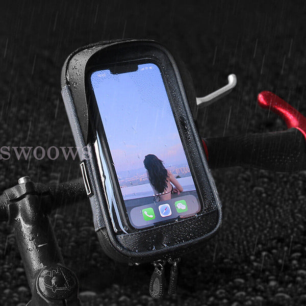 Waterproof Bike Phone Holder Handlebar Mount For Motorcycle Cycling Universal